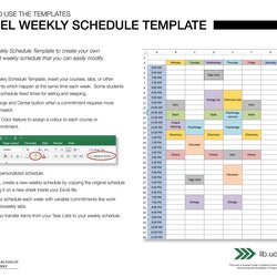 Out Of This World Time Slot Excel Template Templates Schedule