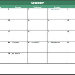 Brilliant Calendar Template Excel