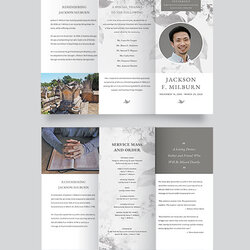 Matchless Free Printable Brochure Templates Customize Download Funeral Width