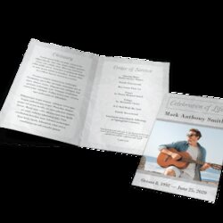 Marvelous Celebration Of Life Programs Funeral Bi Fold Brochure Trans Thumb