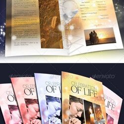 Great Free Print Funeral Brochures Celebration Of Life