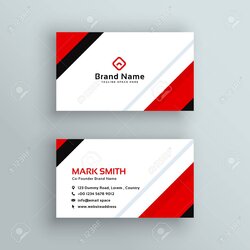 The Highest Standard Will Create Your Business Card Visiting For Red Professional Modern Vector