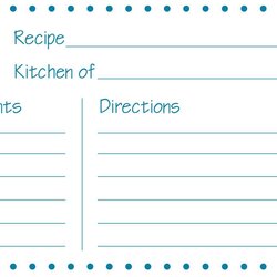 Admirable Free Recipe Card Templates For Microsoft Word How To Create Template Open Office In With