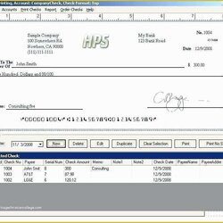 Perfect Free Business Check Printing Template Of Blank Doc Formats