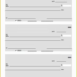 Superb Free Business Check Printing Template Of Blank Doc Checks Cheque Mock Word Amp Vector