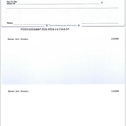 The Highest Quality Free Business Check Printing Template Checks Templates Blank Word