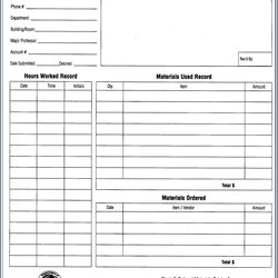 The Highest Quality Printable Auto Repair Work Order Template Forms Free