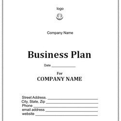 Exceptional Business Plan Template Impressive Sample