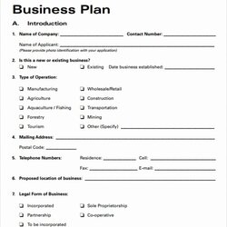 Peerless Simple Business Plan Template Professional Sample Short Small Excel Plans Outline Example Form