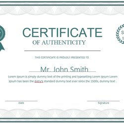 Out Of This World Certificate Authenticity Autograph Template Is Pending Load
