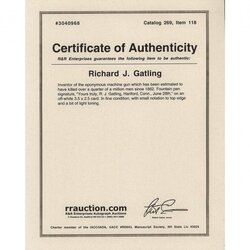 Superlative Certificate Of Authenticity Autograph Template Stupendous Picture