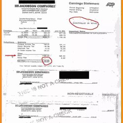 Fake Pay Stub Template Free Check Stubs Of