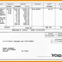 Cool Free Check Stub Template Of Pay Canada Payroll Stubs