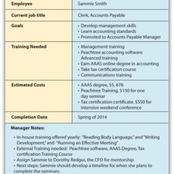 Fine Employee Development Plan Examples To Inspire Your Own Free Example By