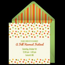 Brilliant Free Fall Invitation Designs Easily Personalize And Send Via Email For Invitations Party Choose