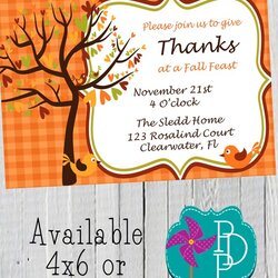 Fall Party Invitation Printable Or Revisit Later Favorites