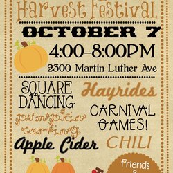 Matchless Free Printable Fall Festival Flyer Templates Harvest Invitation Template Party Birthday Invitations
