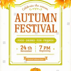 Peerless Fall Party Invitation Template Fresh Autumn Festival