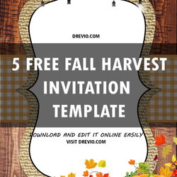 Very Good Free Printable Fall Harvest Festival For Birthday Invitation Template Invitations Party