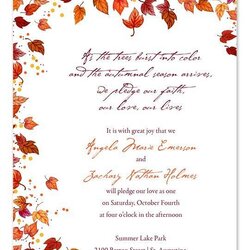 The Highest Quality Fall Party Invitation Template Best Wedding Invitations Ideas