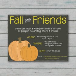Worthy Fall Party Invitation Housewarming Harvest Order
