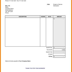 Legit Free Printable Invoice Templates Blank Template Word