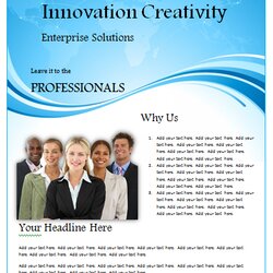 Very Good Free Unique Business Flyer Templates My Word Template Microsoft Using