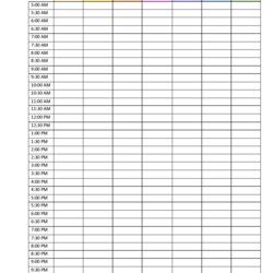 Peerless Free Weekly Planner Printable Instant Download Editable Excel Blank Calendar Color