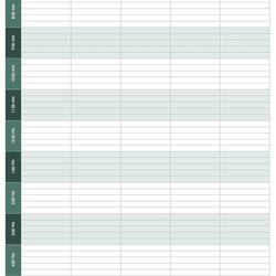 Free Printable Blank Weekly Calendar Templates Excel Template