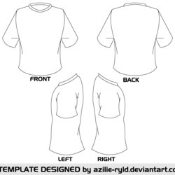 Eminent Blank Shirt Design Template Back Front Vector Templates Shirts Illustrator Sleeve Vectors Plain
