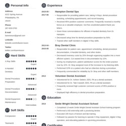 Matchless One Page Resume Templates To Fill In Download Template Format Examples Crisp