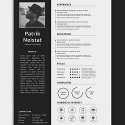 Preeminent One Page Resume Templates To Fill In Download Format Examples Grey Template Pages Shades