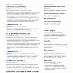 Superlative One Page Resume Template Free Of Powerful Example You Resumes Scientist Can Use