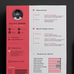 The Highest Quality Single Page Free Resume Template In Format
