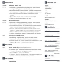Out Of This World One Page Resume Templates To Fill In Download Template Format Examples Pages Vibes