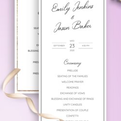 Admirable Wedding Program Templates Download Or Order Prints