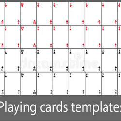 Champion Playing Card Templates Template Cards Deck Set Within Blank Way Through Vector Full