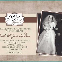 Fine Wedding Anniversary Invitation Templates Microsoft Word Free