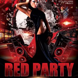 Outstanding Pin On Flyers Templates Flyer Party Red Club Event Template Poster Night Disco Dance Premium