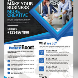 Sterling Corporate Business Flyer Free Zone Template Services Promote Print Preview