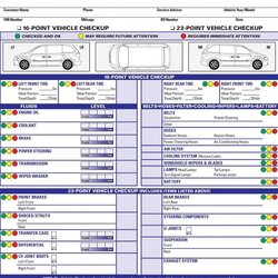 The Highest Standard Free Printable Vehicle Inspection Form Download Check Forms Point Checklist Template Car