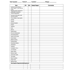 Champion Free Printable Vehicle Inspection Form Download Checklist Template Car Check Truck Sheet List Log