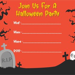 Fantastic Best Blood Splatter Halloween Party Printable Invitation Templates Free