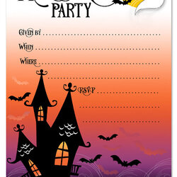 High Quality Free Printable Halloween Party Invitations Invitation Templates Template Invite Microsoft Word