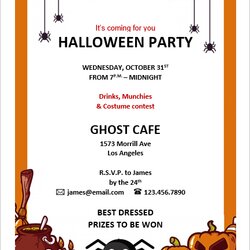 The Highest Quality Halloween Invitation Letterhead Card Templates Ms Word Office In
