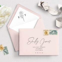 Terrific Envelope Address And Liner Template Euro Flap Square