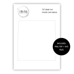 Champion Wallet Flap Envelope Liner Template Printable Euro Size Templates Invitation