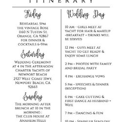 Cool Red Floral Wedding Itinerary Template Download Printable