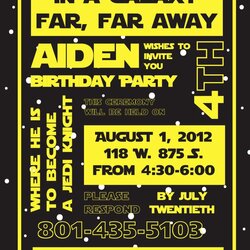 Star Wars Birthday Invitations New Printable Invitation And Party Collecting