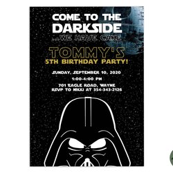 Editable Star Wars Invitation Template Printable Birthday Invite Party